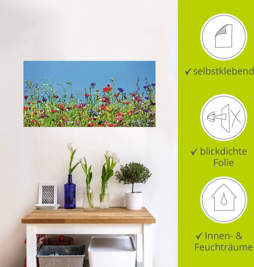 Artland Artprint Bloemenweide II als artprint op linnen muursticker in verschillende maten