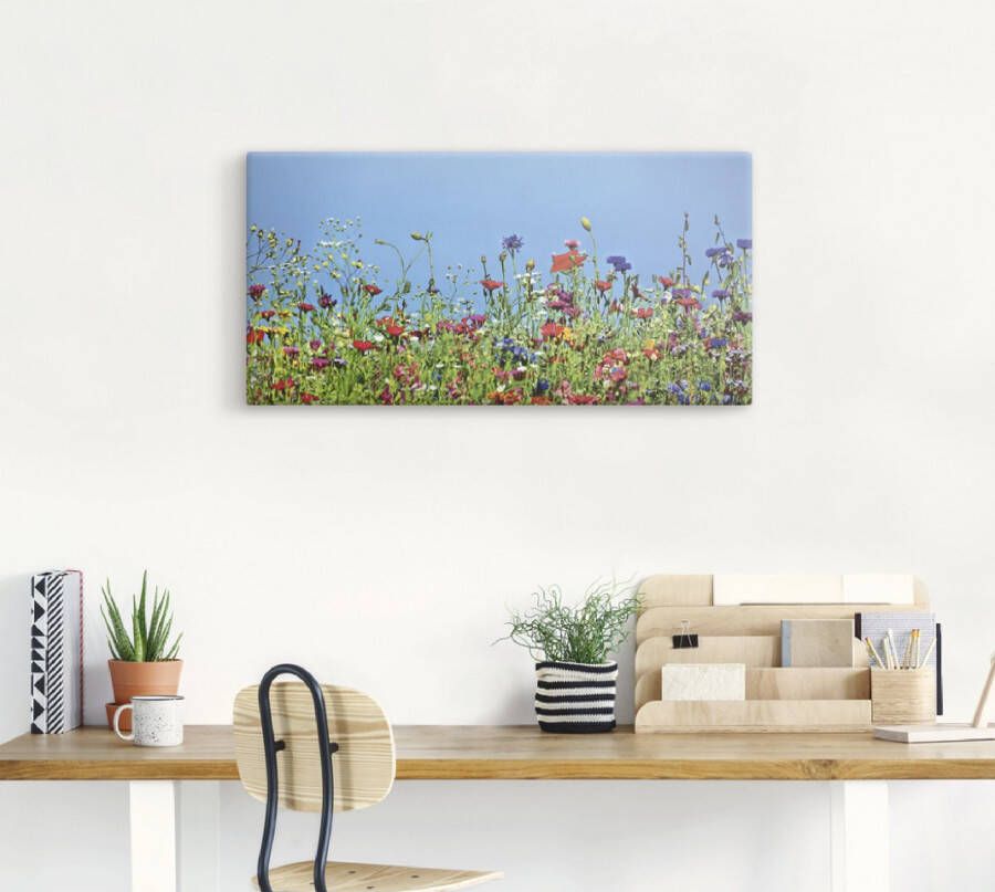 Artland Artprint Bloemenweide II als artprint op linnen muursticker in verschillende maten