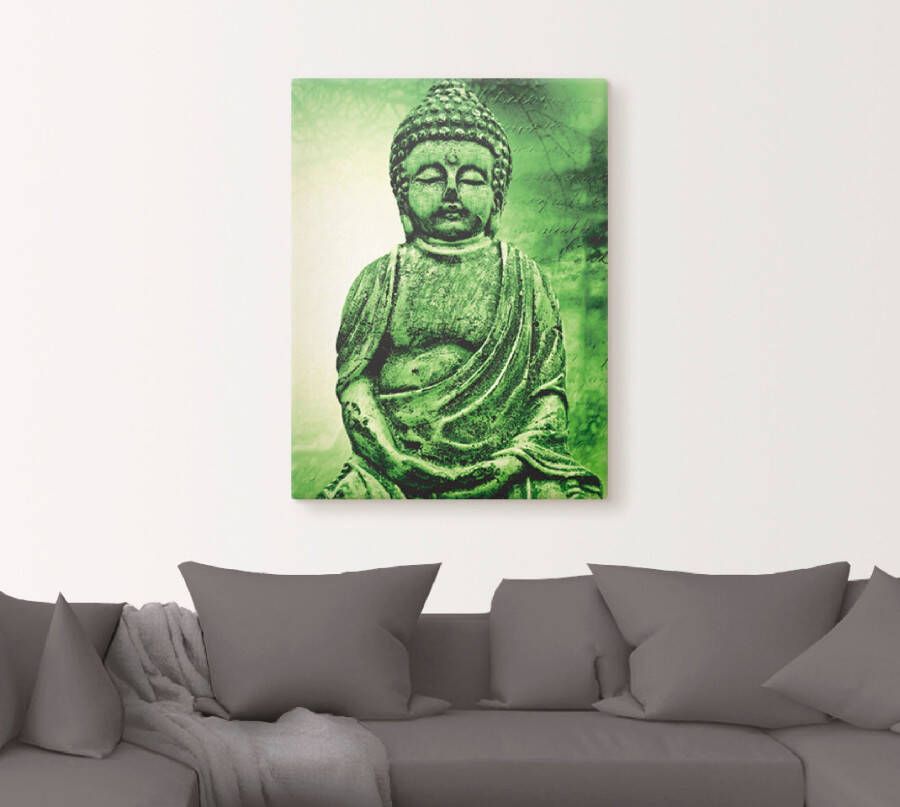 Artland Artprint Boeddha als artprint op linnen muursticker in verschillende maten - Foto 2
