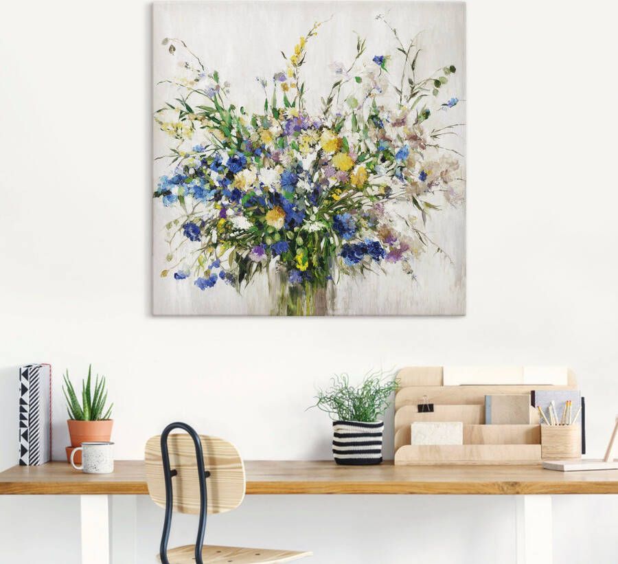 Artland Artprint Boeket wilde bloemen als artprint op linnen poster in verschillende formaten maten