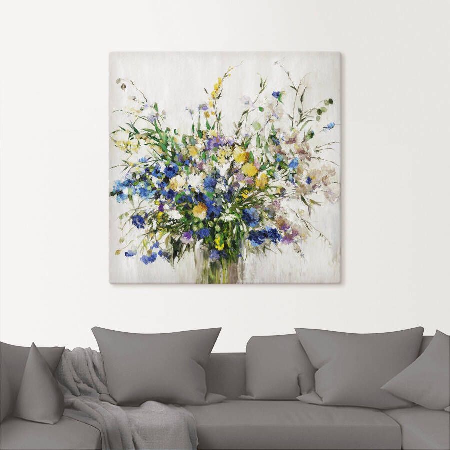 Artland Artprint Boeket wilde bloemen als artprint op linnen poster in verschillende formaten maten