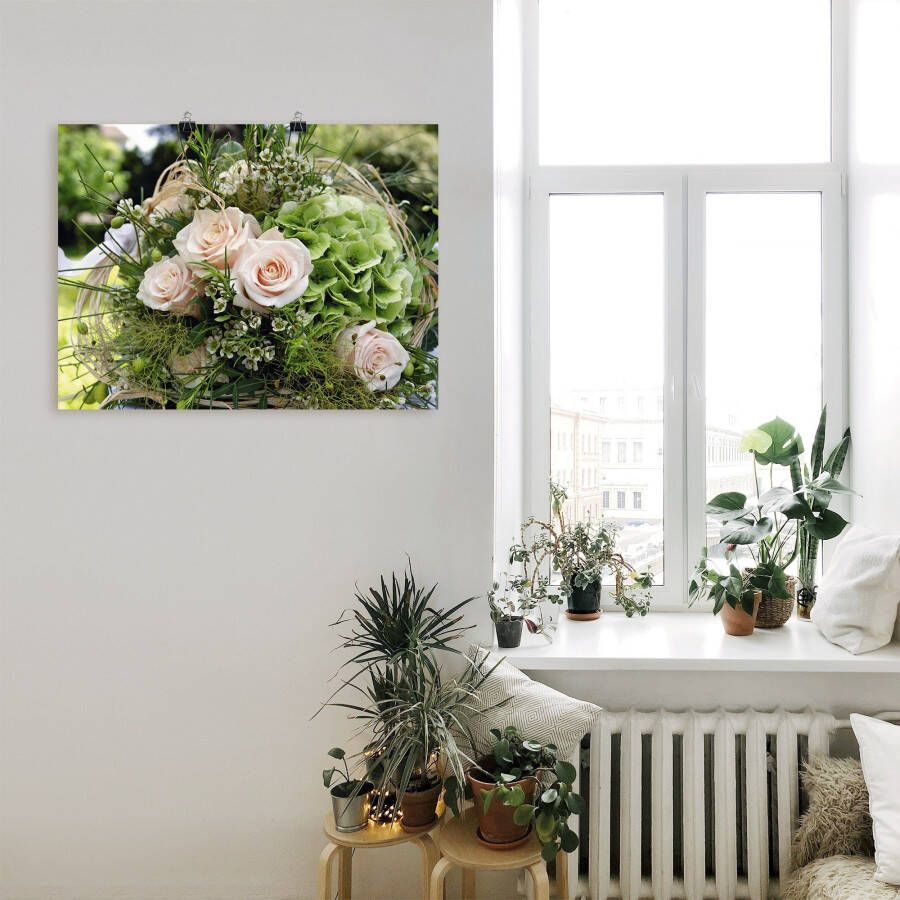 Artland Artprint Bos bloemen als artprint van aluminium artprint voor buiten artprint op linnen poster in verschillende maten. maten