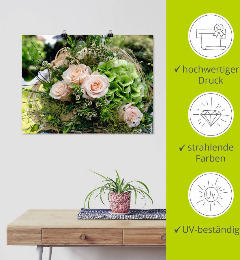 Artland Artprint Bos bloemen als artprint van aluminium artprint voor buiten artprint op linnen poster in verschillende maten. maten