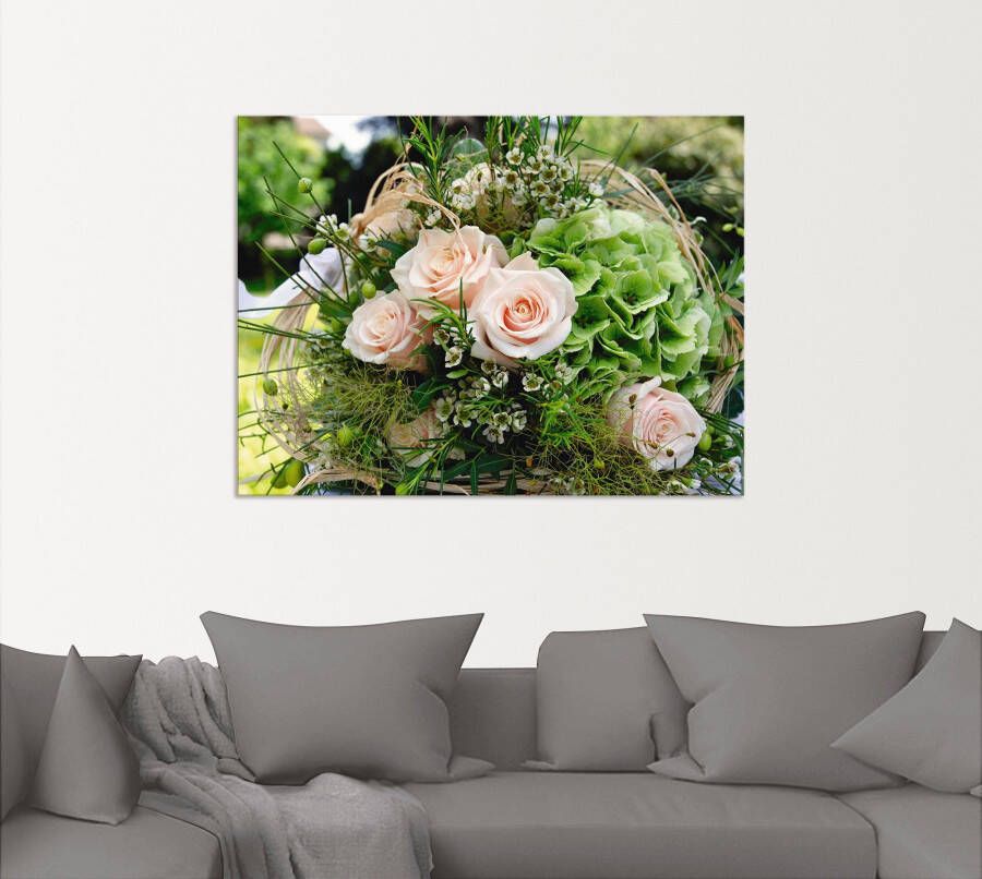 Artland Artprint Bos bloemen als artprint van aluminium artprint voor buiten artprint op linnen poster in verschillende maten. maten