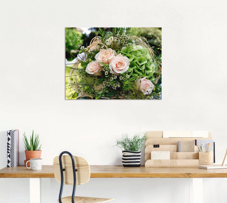 Artland Artprint Bos bloemen als artprint van aluminium artprint voor buiten artprint op linnen poster in verschillende maten. maten