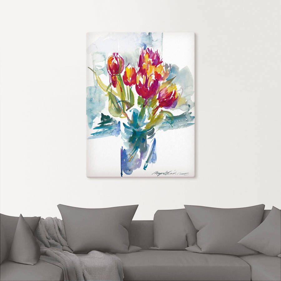 Artland Artprint Bos bloemen I als artprint op linnen poster in verschillende formaten maten