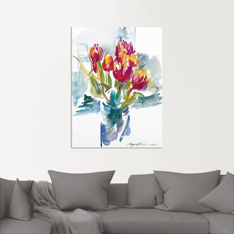 Artland Artprint Bos bloemen I als artprint op linnen poster in verschillende formaten maten