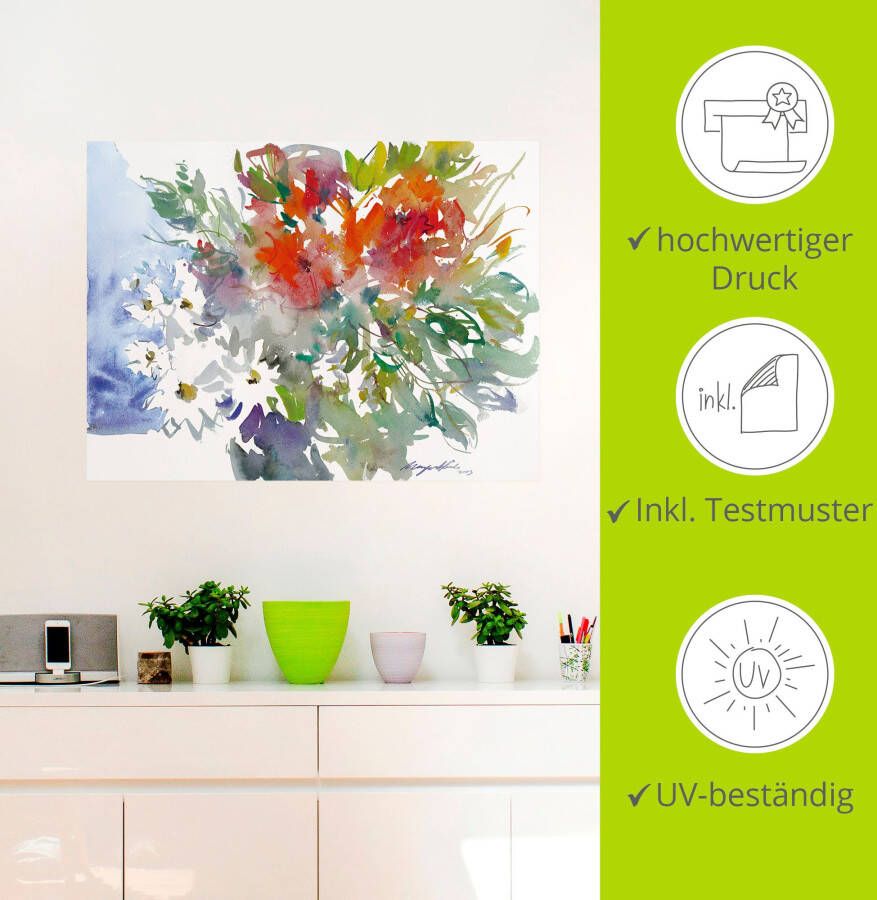 Artland Artprint Bos bloemen II als artprint op linnen poster muursticker in verschillende maten