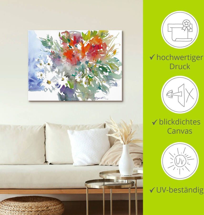 Artland Artprint Bos bloemen II als artprint op linnen poster muursticker in verschillende maten