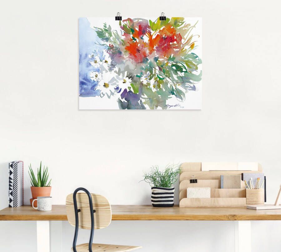 Artland Artprint Bos bloemen II als artprint op linnen poster muursticker in verschillende maten