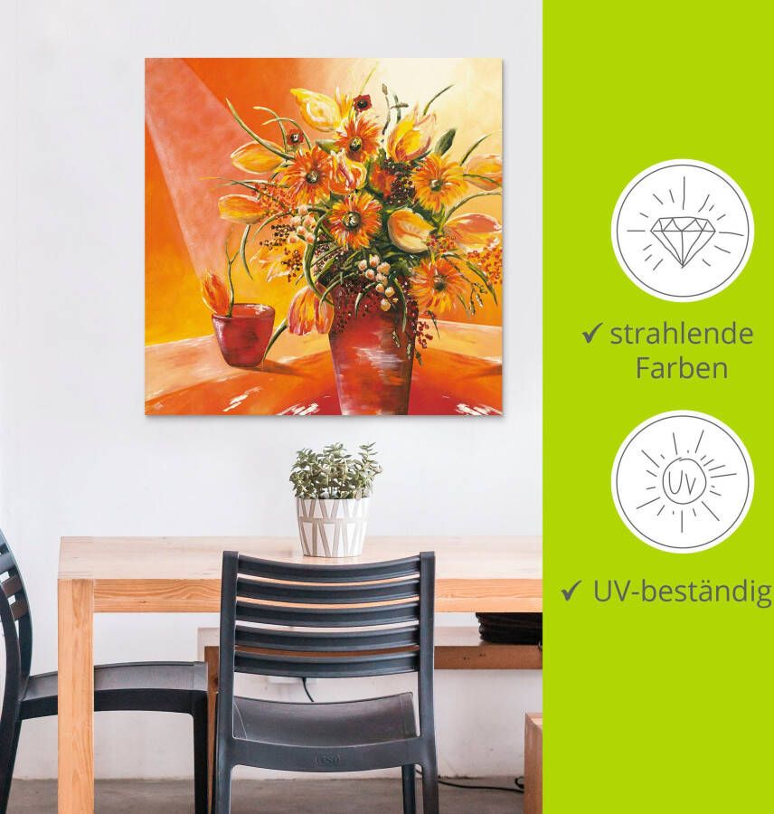 Artland Artprint Bos bloemen in vaas I als artprint van aluminium artprint op linnen muursticker verschillende maten