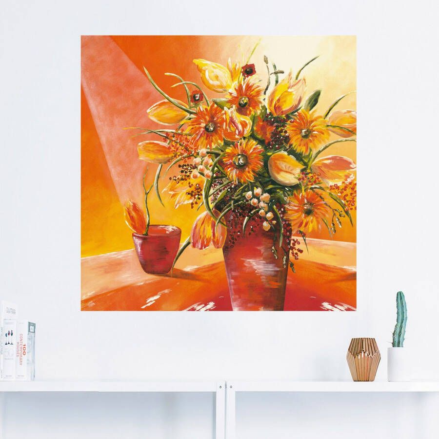 Artland Artprint Bos bloemen in vaas I als artprint van aluminium artprint op linnen muursticker verschillende maten