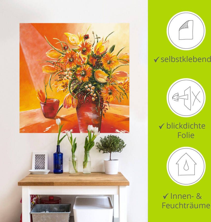 Artland Artprint Bos bloemen in vaas I als artprint van aluminium artprint op linnen muursticker verschillende maten