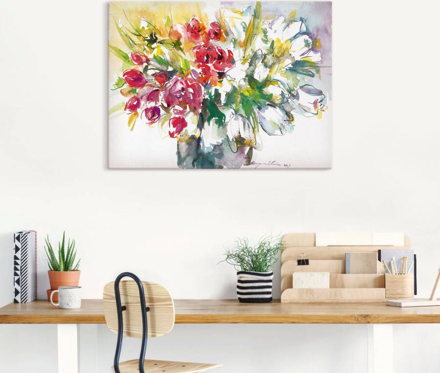 Artland Artprint Bos bloemen IV als artprint op linnen poster in verschillende formaten maten