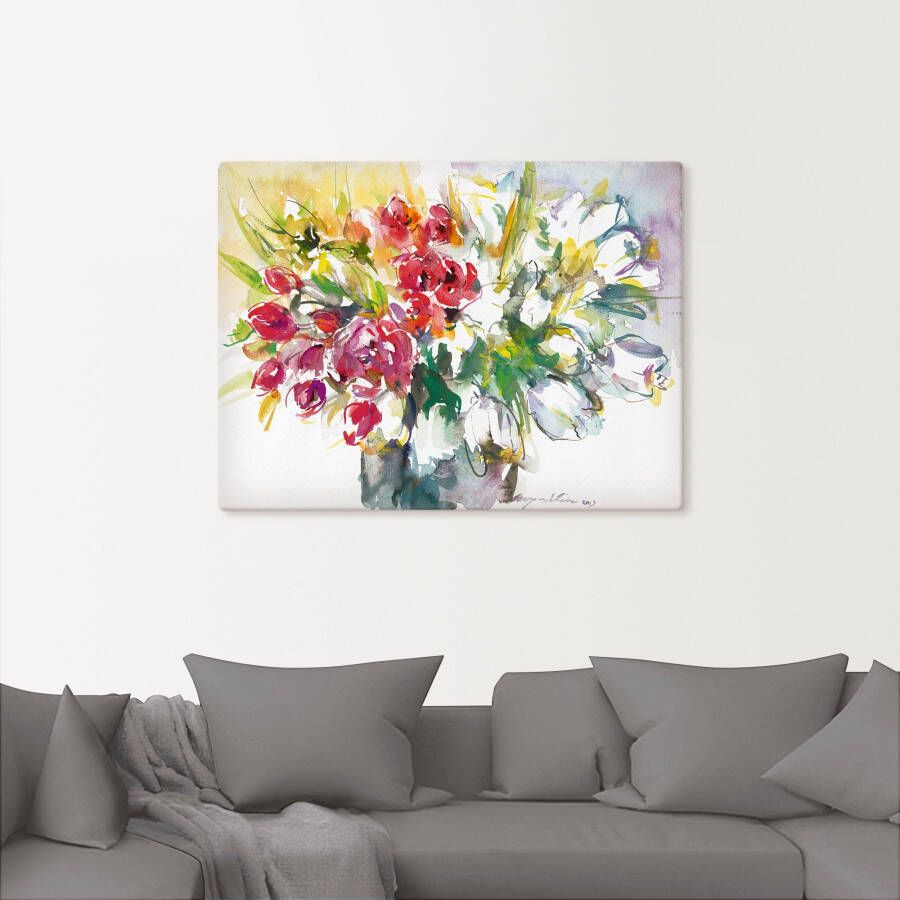 Artland Artprint Bos bloemen IV als artprint op linnen poster in verschillende formaten maten