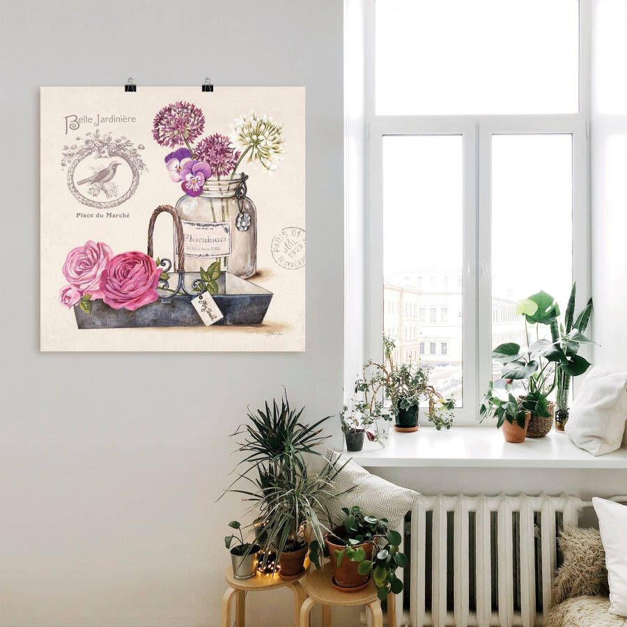 Artland Artprint Bos bloemen IV als artprint op linnen poster muursticker in verschillende maten