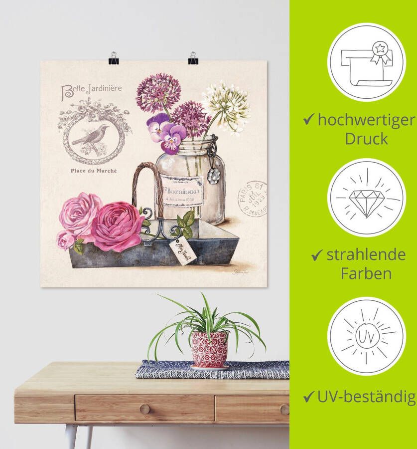 Artland Artprint Bos bloemen IV als artprint op linnen poster muursticker in verschillende maten