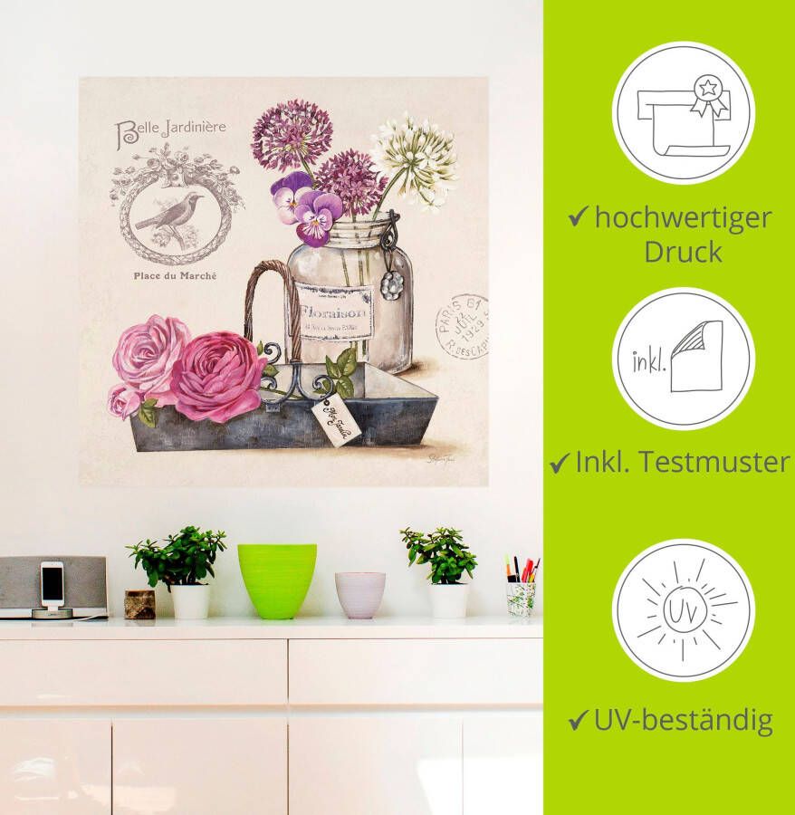 Artland Artprint Bos bloemen IV als artprint op linnen poster muursticker in verschillende maten