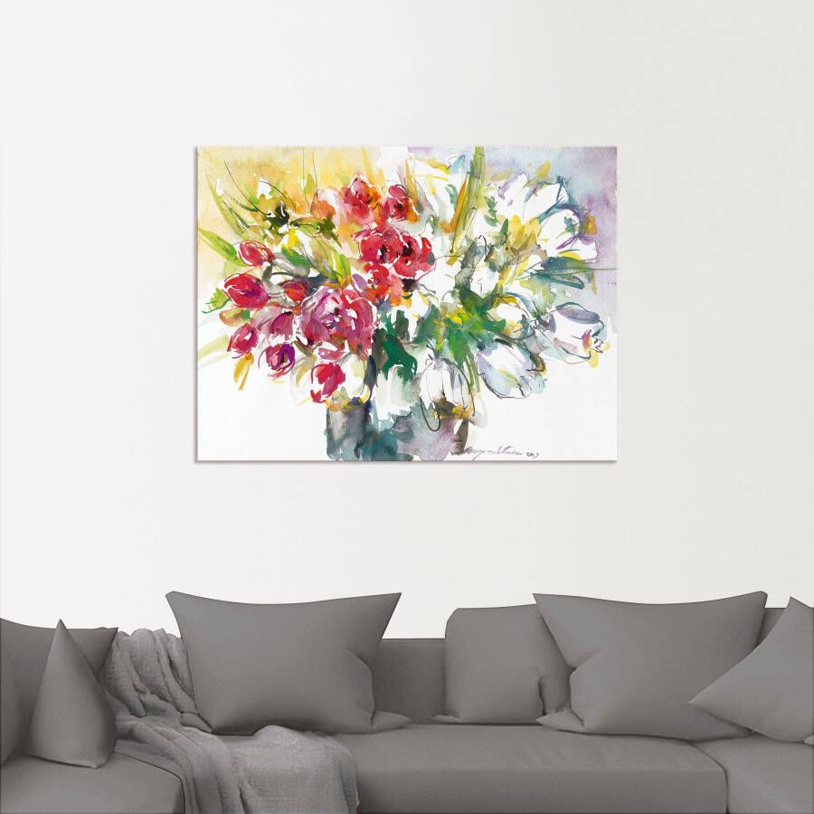 Artland Artprint Bos bloemen IV als artprint op linnen poster in verschillende formaten maten