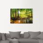 Artland Artprint Bos met beek als artprint van aluminium artprint voor buiten artprint op linnen poster muursticker - Thumbnail 4