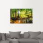 Artland Artprint Bos met beek als artprint van aluminium artprint voor buiten artprint op linnen poster muursticker - Thumbnail 2