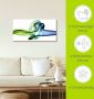 Artland Artprint Botsing van blauw en groen als artprint van aluminium artprint op linnen muursticker verschillende maten - Thumbnail 6