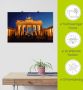 Artland Artprint Brandenburger Tor bij avondschemering als artprint op linnen poster in verschillende formaten maten - Thumbnail 6