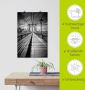 Artland Artprint Brooklyn Bridge New York City monochroom als artprint op linnen poster in verschillende formaten maten - Thumbnail 5