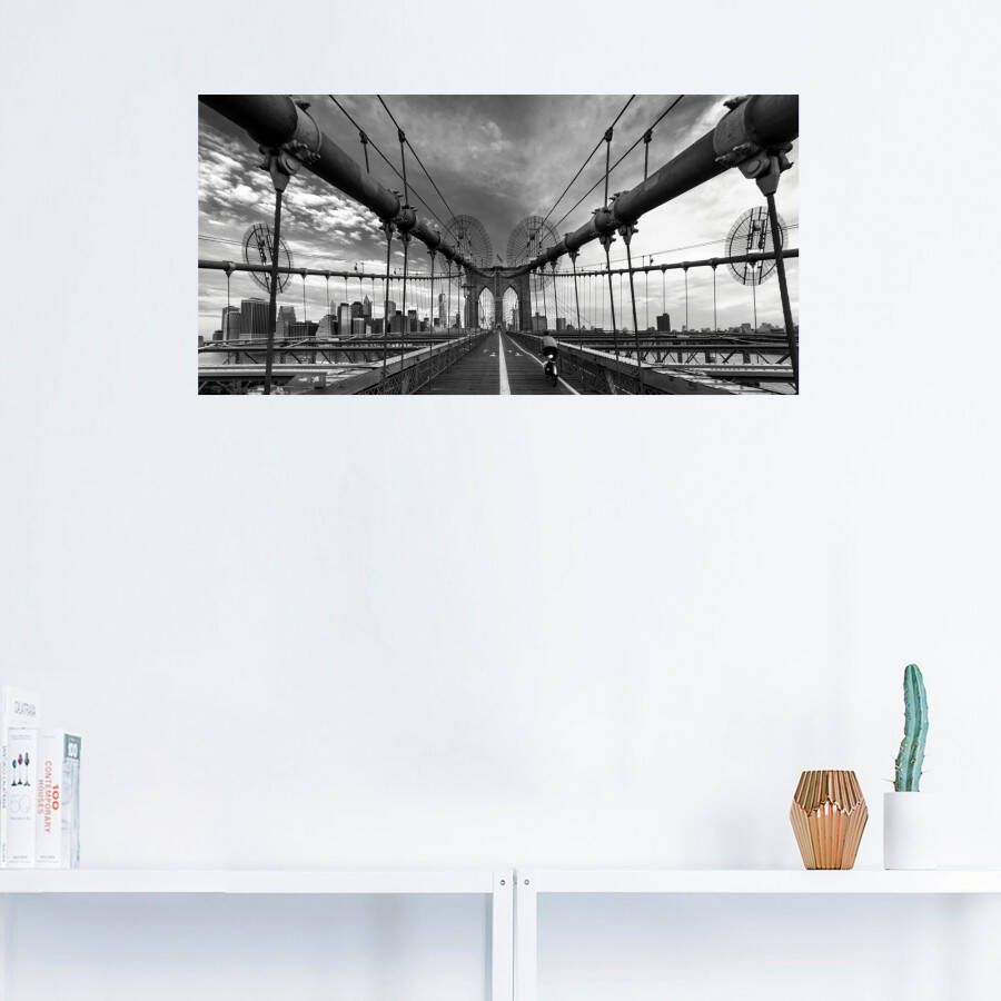 Artland Artprint Brooklyn Bridge New York III als artprint op linnen poster in verschillende formaten maten