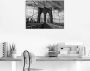 Artland Artprint Brooklyn Bridge zwart wit als artprint van aluminium artprint voor buiten artprint op linnen poster in verschillende maten. maten - Thumbnail 2