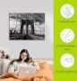 Artland Artprint Brooklyn Bridge zwart wit als artprint van aluminium artprint voor buiten artprint op linnen poster in verschillende maten. maten - Thumbnail 5