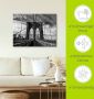 Artland Artprint Brooklyn Bridge zwart wit als artprint van aluminium artprint voor buiten artprint op linnen poster in verschillende maten. maten - Thumbnail 6