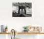 Artland Artprint Brooklyn Bridge zwart wit als artprint van aluminium artprint voor buiten artprint op linnen poster in verschillende maten. maten - Thumbnail 4