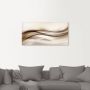 Artland Artprint Bruine abstracte golf als artprint van aluminium artprint voor buiten artprint op linnen poster muursticker - Thumbnail 2