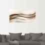 Artland Artprint Bruine abstracte golf als artprint van aluminium artprint voor buiten artprint op linnen poster muursticker - Thumbnail 2