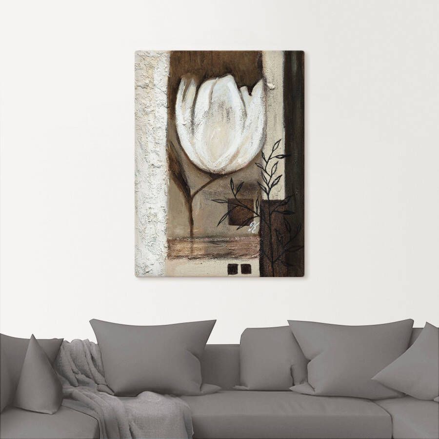 Artland Artprint Bruine tulpen II als artprint op linnen muursticker in verschillende maten