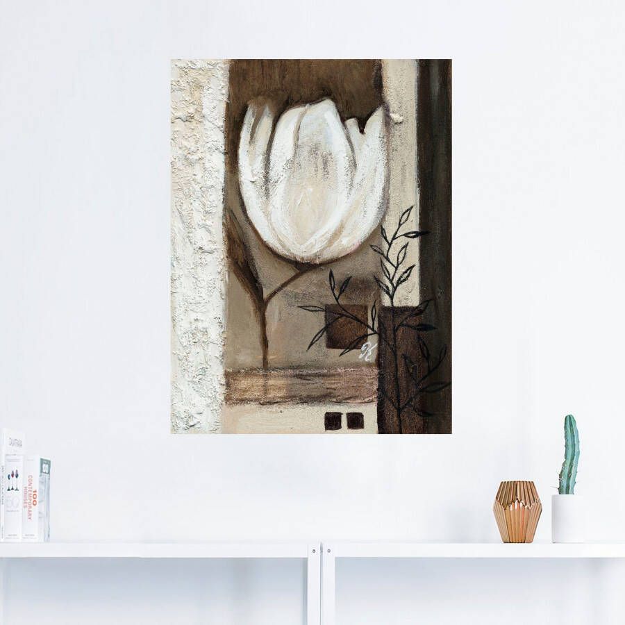 Artland Artprint Bruine tulpen II als artprint op linnen muursticker in verschillende maten