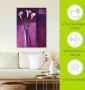 Artland Artprint Callas paars als artprint van aluminium artprint voor buiten artprint op linnen in verschillende maten - Thumbnail 4