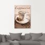 Artland Artprint Cappuccino koffie als artprint op linnen poster muursticker in verschillende maten - Thumbnail 2