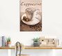 Artland Artprint Cappuccino koffie als artprint op linnen poster muursticker in verschillende maten - Thumbnail 4