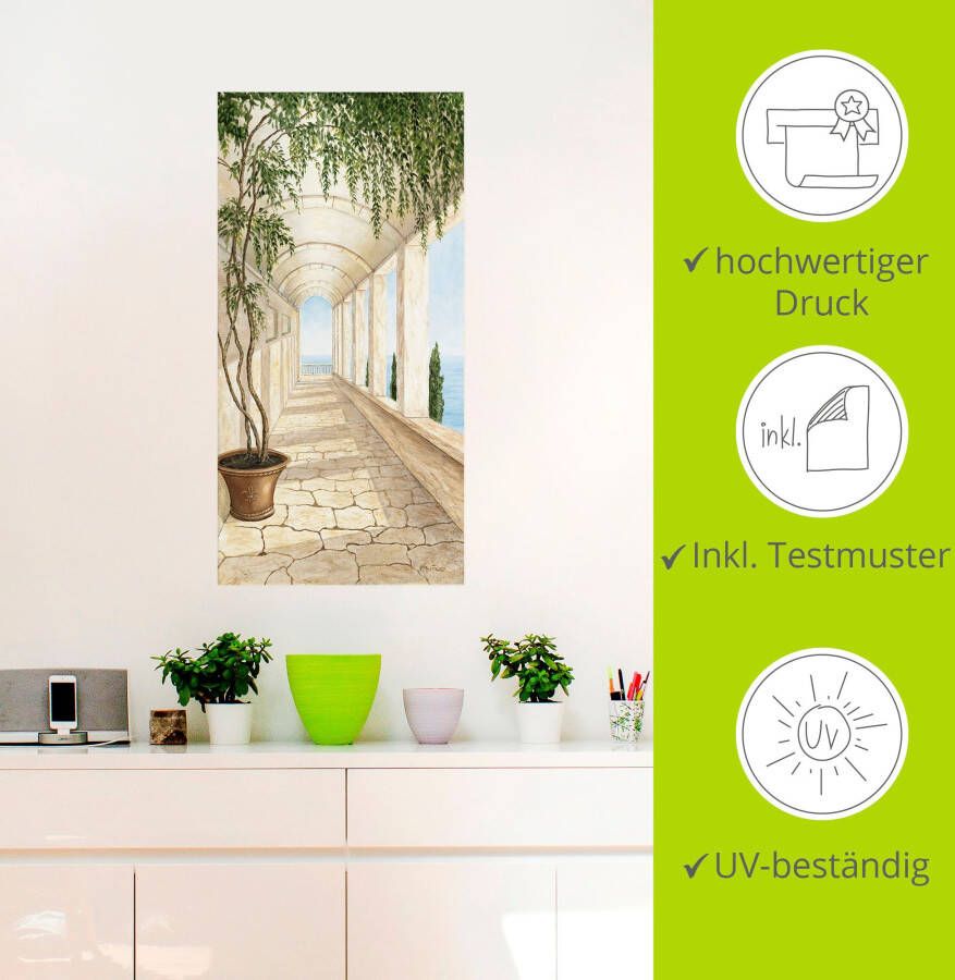 Artland Artprint Capri als artprint van aluminium artprint voor buiten artprint op linnen poster muursticker