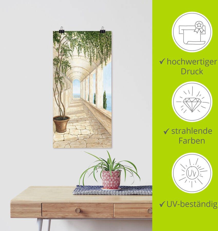 Artland Artprint Capri als artprint van aluminium artprint voor buiten artprint op linnen poster muursticker