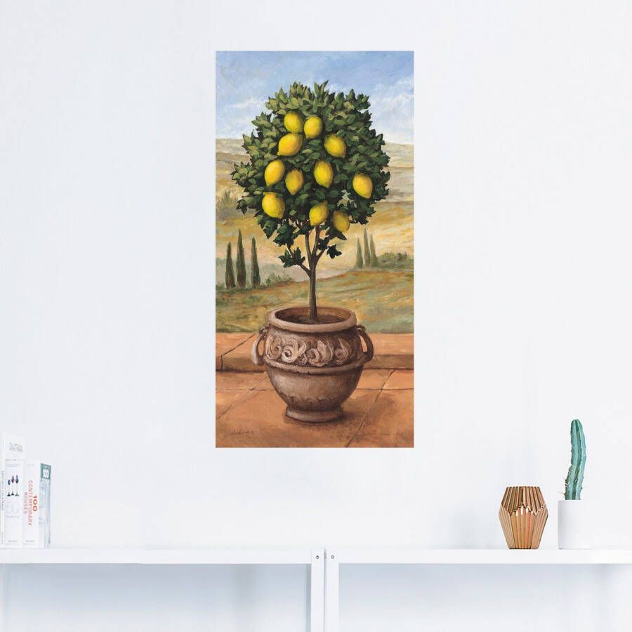 Artland Artprint Citroenboompje als artprint op linnen muursticker in verschillende maten