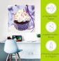 Artland Artprint Cupcake op violet gebak als poster muursticker in verschillende maten - Thumbnail 5