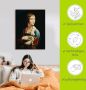 Artland Artprint Dame met de hermelijn portret als artprint op linnen poster muursticker in verschillende maten - Thumbnail 6