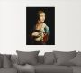 Artland Artprint Dame met de hermelijn portret als artprint op linnen poster muursticker in verschillende maten - Thumbnail 2