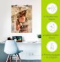 Artland Artprint Dame met paraplu als artprint op linnen poster in verschillende formaten maten - Thumbnail 4