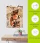 Artland Artprint Dame met paraplu als artprint op linnen poster in verschillende formaten maten - Thumbnail 5