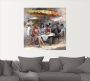 Artland Artprint Dames in café II als artprint op linnen muursticker in verschillende maten - Thumbnail 4