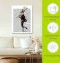 Artland Artprint Dansend hert met viool als artprint op linnen poster muursticker in verschillende maten - Thumbnail 3